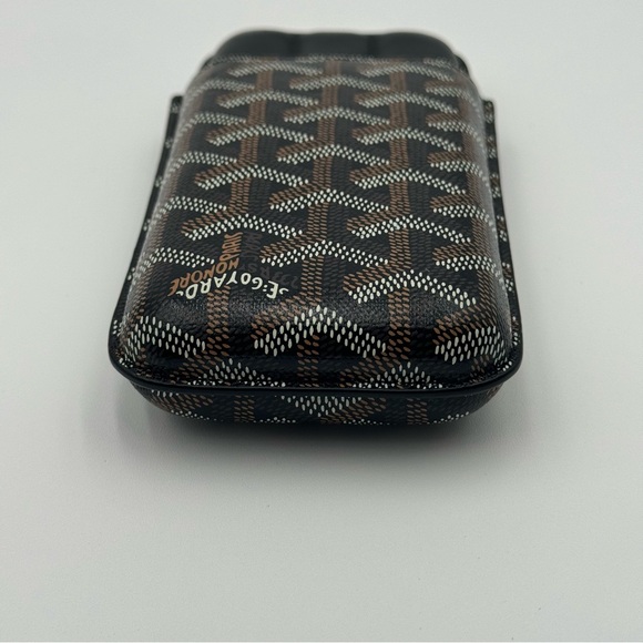 (SOLD) GOYARD Goyardine Churchill 3 Cigar Case Black - Picture 4 of 13